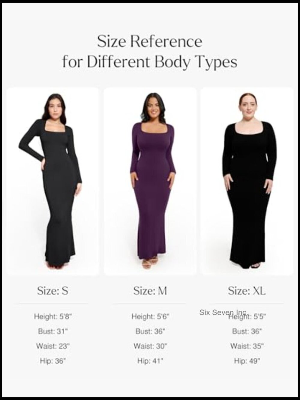 Long Sleeve Maxi Dress with Built-in Shapewear Bra, Modal Fabric - Picture 5 of 7